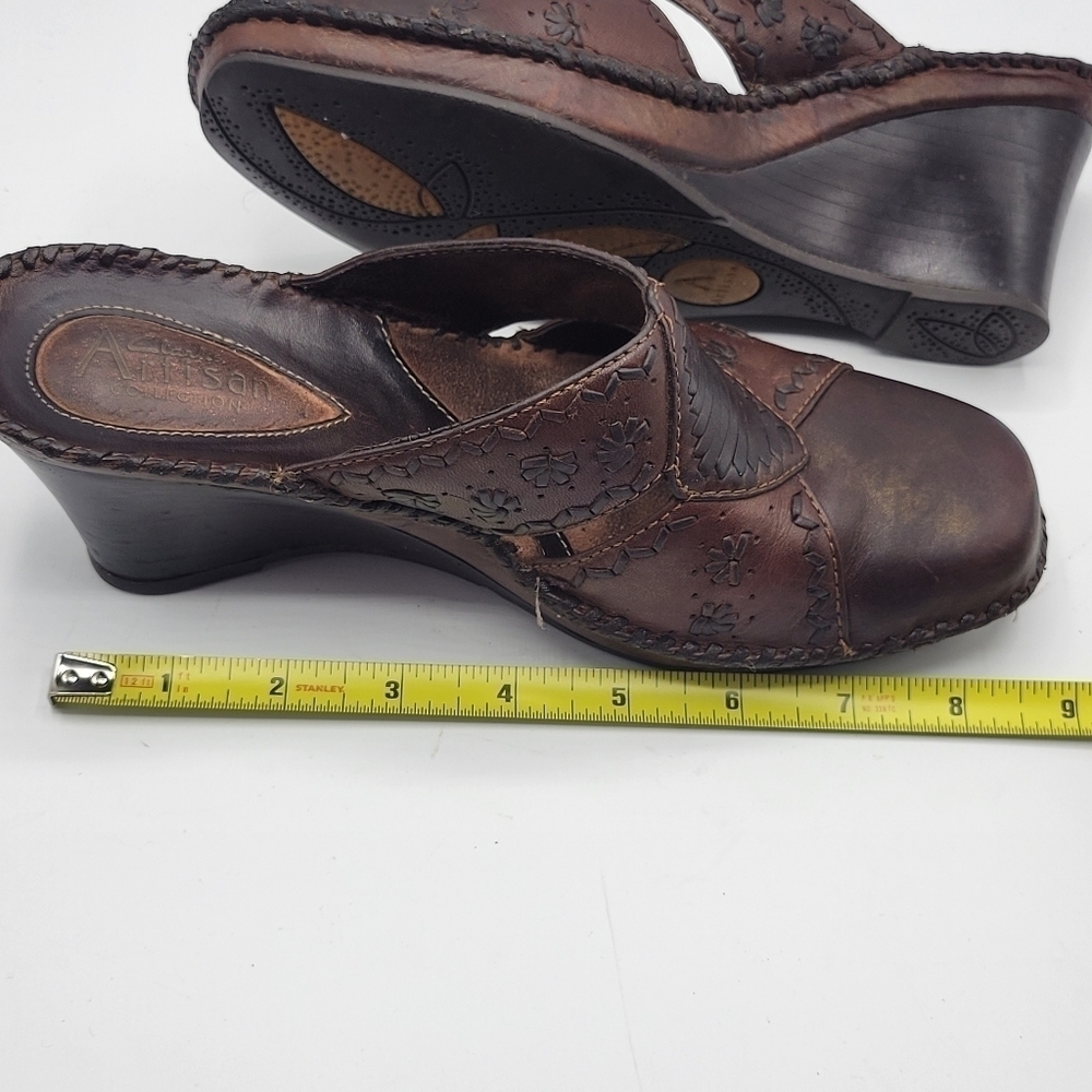 Clarks Artisan leather upper mules size 6M - Picture 11 of 13